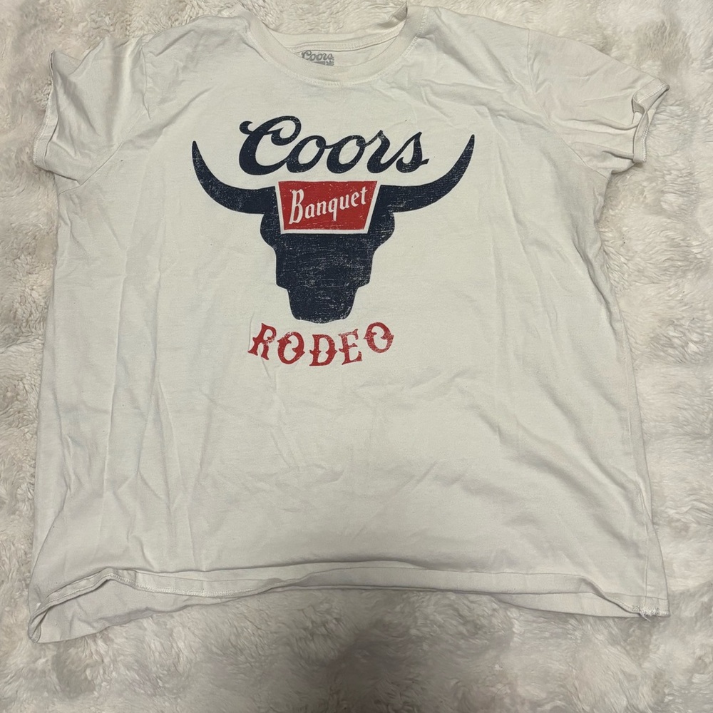 Coors Banquet Rodeo Graphic Tee – White – Size XL - Picture 2 of 2